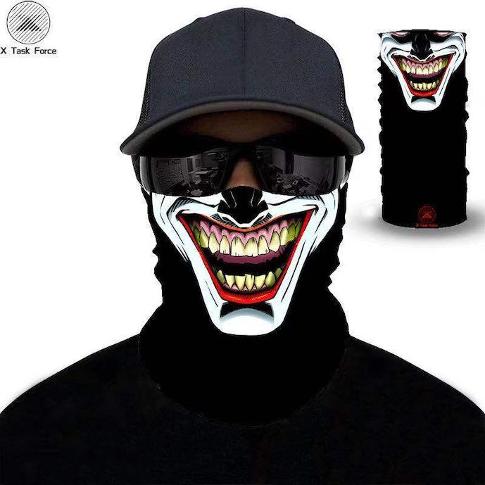 White Joker Fabric Mask